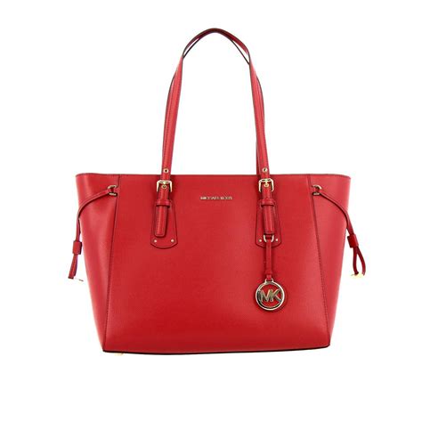 red michael kors tote|michael kors red bag sale.